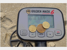 Super metal detector golden gm6 per oro monete 43c